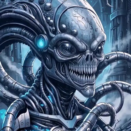 Rage supreme on Instagram: "Cyborg alien #animator #animated #animations"