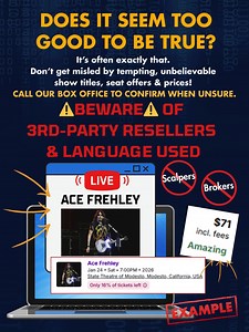 ⚠️BEWARE OF THIRD-PARTY RESELLERS! ⚠️ Don't fall for ticket scams!...