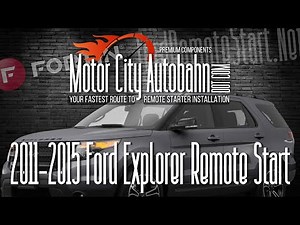 2011 to 2015 Ford Explorer DIY Remote Start Installation