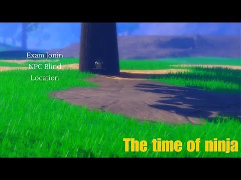 NPC Blind Exam Jonin Location (The time of ninja) #roblox