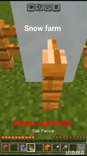 Minecraft snow farm #farm #minecraft #gaming #foryou