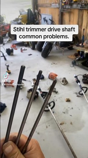 Stihl trimmer drive shaft common problems. #stihl #trimmer #driveshaft #grass #spring #diy #fyi #fix
