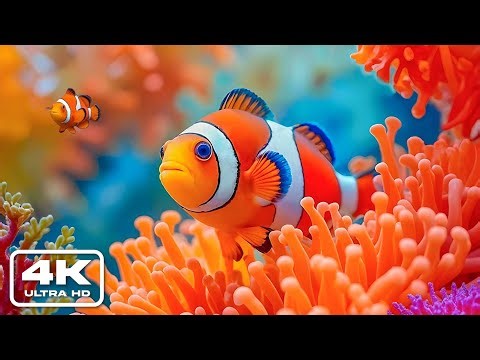 Underwater World 8K ULTRA HD - Explore Marine Life & Sea Animals with Relaxing Sleep Music