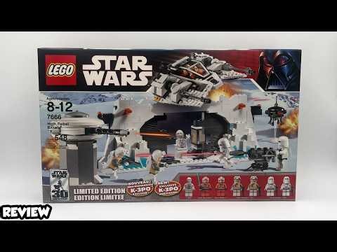 LEGO Star Wars 7666 HOTH REBEL BASE Review!