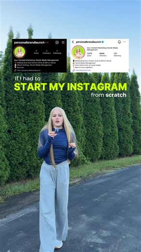 Ava | Content Marketing | Social Media Management on Instagram: "If I Had to Start My Instagram From Scratch in 2025 Business Owners Looking to Grow and Sell on Social Media Comment “SMM” for More Information! ✅"