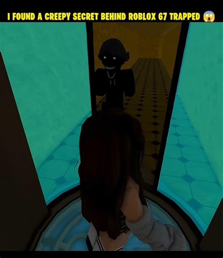 I FOUND A CREEPY SECRET BEHIND THIS ROBLOX 67 TRAPPED 😨#roblox #fyp
