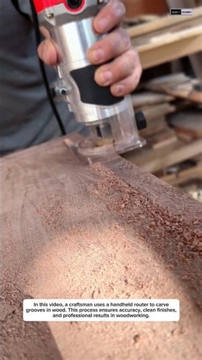 Satisfying Wood Router Grooving | Precision Carpentry Process