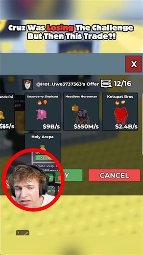 CRUZ TRADING STRAWBERRY ELEPHANT AND HEADLESS HORSEMAN! #roblox #stealabrainrot