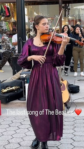 Karolina Rose on Instagram: "The last song of The Beatles Now And Then ❤️🎻"