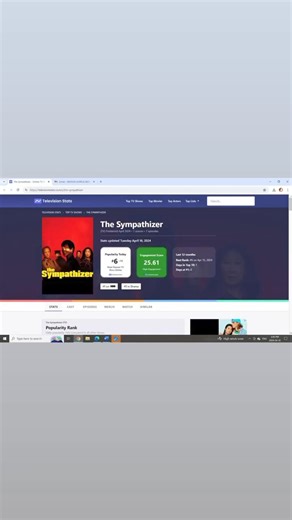 Mới ra mắt tập 2 cuối tuần qua vào ngày 14, tháng 4, năm 2024, “The Sympatizer” hiện đang đứng số #1 trên HBO. Quá hãnh diện được góp mặt trong serie dộc đáo và mới lạ này. The Sympathizer ranks as HBO's #1 Show. So proud to be part of this groundbreaking series. | Nguyen Cao Ky Duyen
