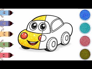 Cute Cartoon Car Drawing | Easy Drawing for Kids