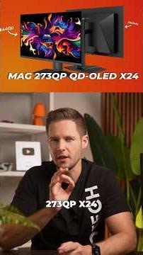 The MSI MAG 273QP X24 is INCREDIBLE 🥹#tech #cooltech2026 #oled #monitor