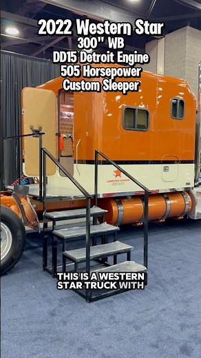 Luxury semi trucking: Western Star with custom studio sleeper #truckdriver #truckshow #customtruck
