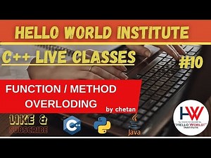 function / method overloding in cpp language || @helloworld_institute