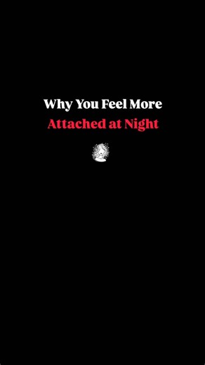 Subconscious Girl | psychology & power on Instagram: "Why You Feel More Attached at Night At night, your mind gets quiet. The distractions fade. The world slows down… And suddenly, every emotion hits louder. During the day, you’re busy. Your brain is focused on doing. But at night? You finally feel. That’s when your heart remembers who it misses. Your mind replays moments. Your attachment resurfaces. Because night is where your guard drops. It’s not that you love them more at night. It’s that yo