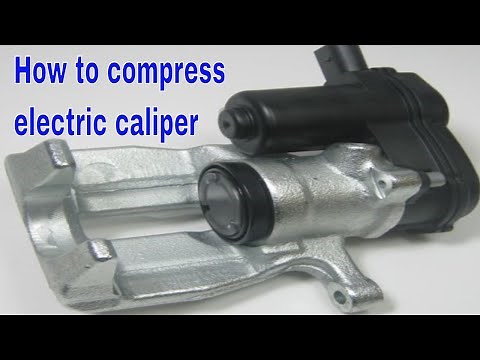 How to retract and compress electric brake caliper