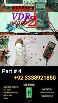 What is MOV Metal Oxide varistor VDR Working in #testing #AC #PCB #Safty Components
