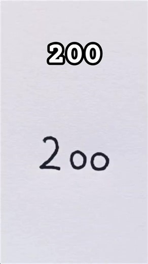 How to draw a rabbit with number 200 easy drawing step by step ‼️.