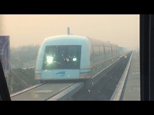 Magnetic Levitation Train "Maglev" in Shanghai complete ride