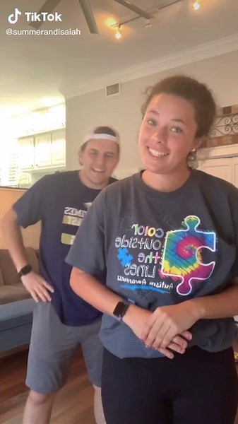 Synchronized Dance Routine in a Modern Living Room