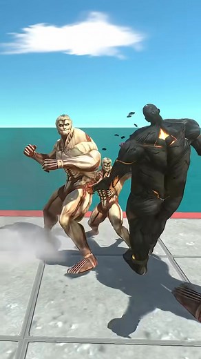 Colossal Titan vs Armored Titan 💥 | k p