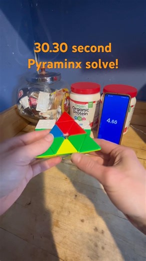 30.30 second Pyraminx solve! #speedcubing #cubing #pyraminx