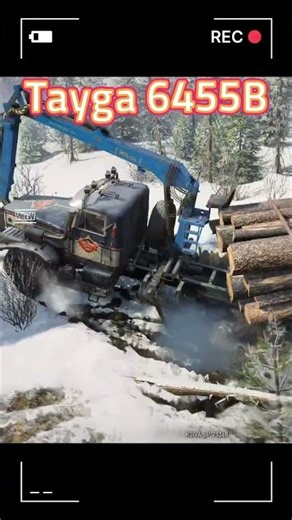 Snowrunner. tayga 6455B. Long Log Mission(Lake Kovd)