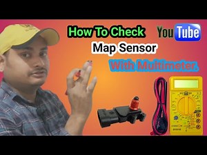 How To Check Engine MAP(Manifold Absolute Pressure) Sensor By Multimeter. Automobile Knowledge.