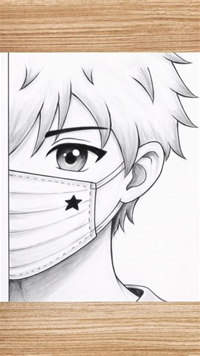 How to Draw an Anime Boy Wearing a Mask