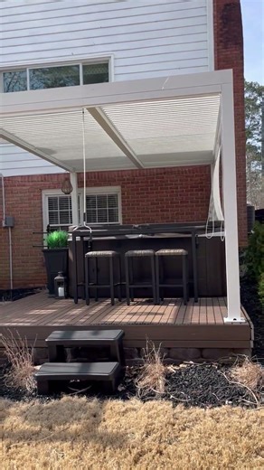 Purple Leaf White Louvered Pergola: My Backyard Year-Round Oasis, Best Home Investment