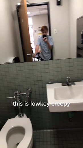 if this mirror is see-through on the other side 😳 | One Way Mirror