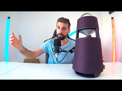 LG Xboom 360 RP4 altavoz portatil inalambrico con luz y bateria bt review unboxing