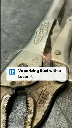 Laser cleaning is great because it’s lightning quick, works on a wide range of contaminants and it’s relatively eco-friendly. | Interesting Engineering