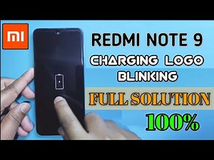 Redmi note 9 charging logo blinking | Redmi note 9 charging restart