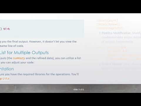 How to Use summary and Produce Outputs Twice Using Pipes in R