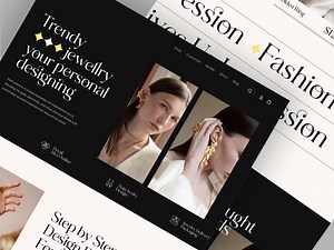 Jewelry Website Homepage(Animated Version)