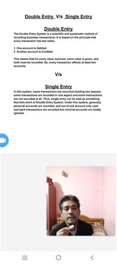 Double Entry V/s Single Entry #class11account #doubleentrysystem #singleentrysystem #accountancy