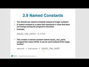 Python 2.9 Named Constants and Magic Numbers