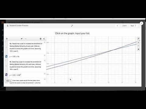 compare linear vs exponential growth 1
