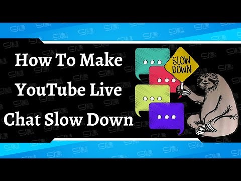 How To Make YouTube Live Chat 💬 Slow Down | Simple Tutorial