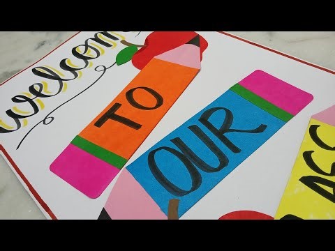 DIY Welcome Poster for Classroom | Back to School Craft