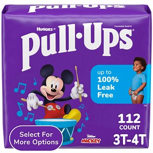 Pull-Ups Boys' Potty Training Pants, 3T-4T (32-40 lbs), 112 Count (Select for More)