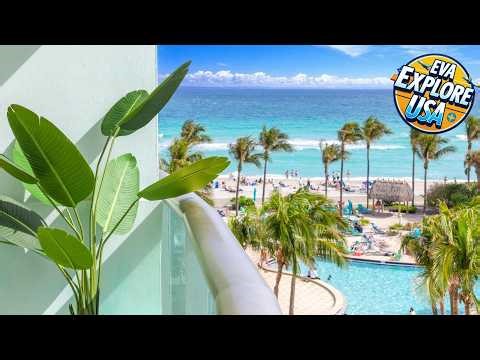 Oceanview King Bed Right on the Beach w Pool&Gym | Hollywood (FL), United States | Hotel Review 🛏️