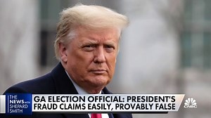 27K views · 298 reactions | In a phone call on Saturday, President Trump urged Georgia’s secretary of state to “find” votes to overturn his loss in the state. NBC News' Kristen Welker reports. | CNBC | Facebook