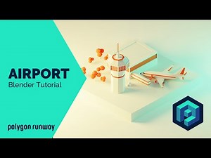 Low Poly Airplane Part 2: Airport - Blender 2.8 3D Modeling Tutorial