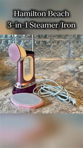 1.2K views · 13 reactions | See how easy this 3-in-1 steamer/iron is to use and watch actual results in real time. Steam or iron wrinkles away, all with this portable handheld. https://bit.ly/45hirqN Video by: @just.tierrah | Hamilton Beach | Facebook
