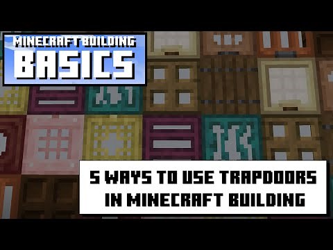 5 Ways to use TRAPDOORS in Minecraft Building - Minecraft Building Basics