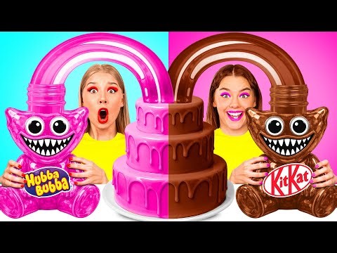 Pink VS Blue Cake Decorating Challenge | Food Battle by Crazy DO