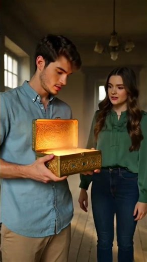 inside box: ، magical realism, house glowing