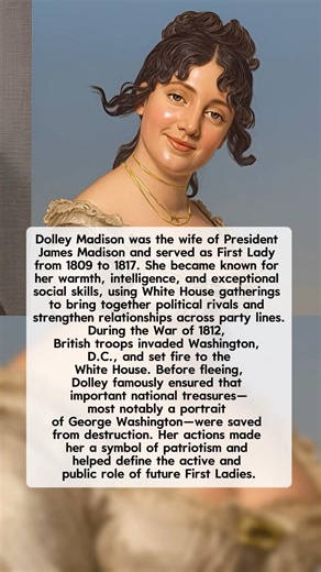 1814: Dolley Madison vs. the British 🇺🇸🔥 #history